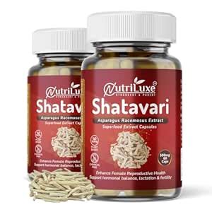 Nutriluxe Organic Shatavari Extract Capsules | 120 Caps x 500mg ...
