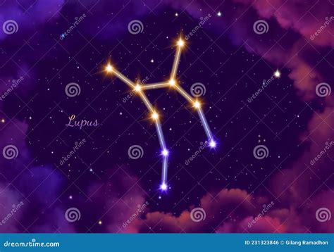 Illustration Image of the Constellation Lupus Stock Illustration ...