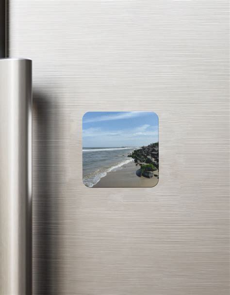 Pondicherry Beach View Fridge Magnet – Coastal Souvenir