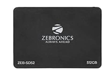 Amazon.in: Buy ZEBRONICS ZEB-SD52 SSD 512GB, SATA II and SATA III ...
