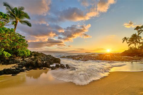 Hawaii Beaches Sunset Wallpaper