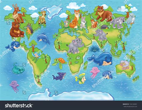 World Map of Animals 的图像结果