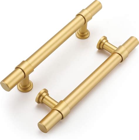 Haliwu 40 Pack Gold Cabinet Handles Brushed Brass Drawer Pulls for ...