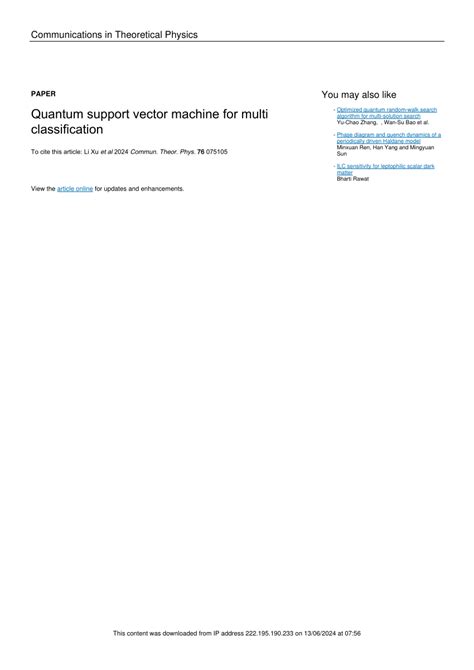 Image result for Quantum Support Vector Machine
