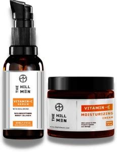 THE HILL MEN Vitamin - C Serum & Moisturizing Cream | Improves Skin ...
