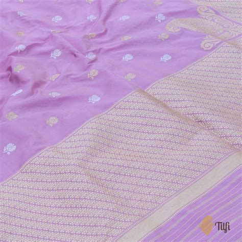 Light Gajri Pink Pure Katan Silk Banarasi Handloom Saree - Tilfi