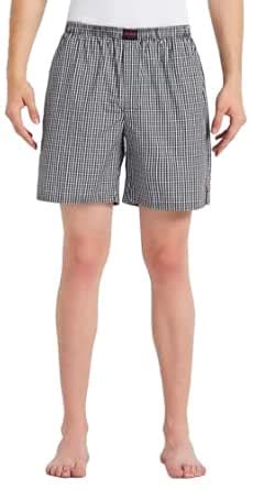 Jockey US23 Men's Super Combed Mercerized Cotton Woven Checkered Boxer ...