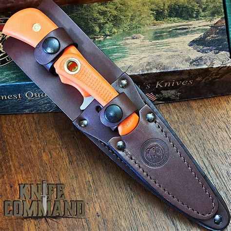 Knives of Alaska Trekker Elk Hunter Blaze Orange Suregrip Hunting Knife ...