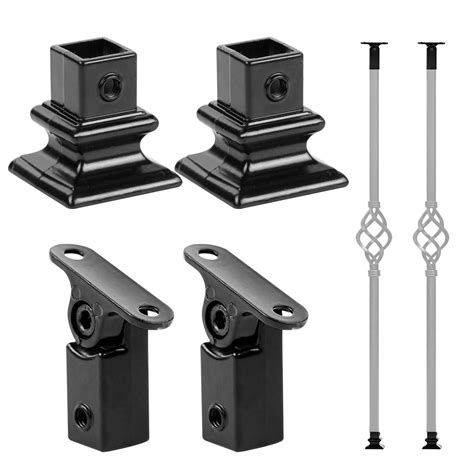 Letuxaamz Railing Posts With Floor Flange Handrail Stair Railing ...