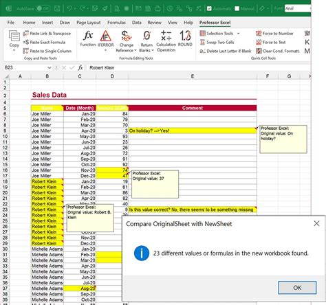 Compare Excel Sheets 的图像结果