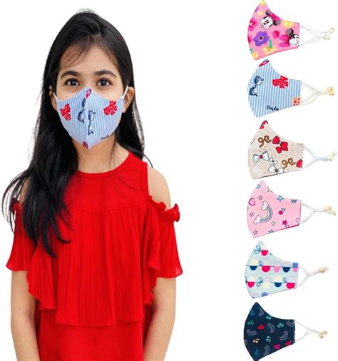 ARiANA Cotton Reuseable Mask (Multicolor, Without Valve, Pack of 2) for ...