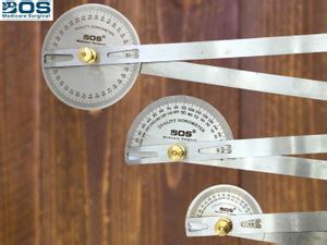 BOS MEDICARE Stainless Steel Joint Angle Meter for Accurate Orthopedic ...