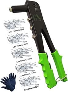 Inditrust Non Slip 10.5" Rivet Gun hand Riveter Nail Gun, Pop Riveter ...