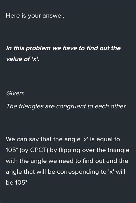 find the measurements of the unknown sides or angles marked by small ...