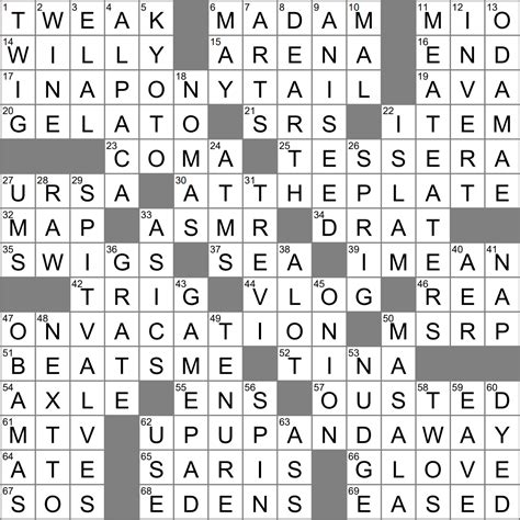 Whispery video genre for short crossword clue Archives - LAXCrossword.com