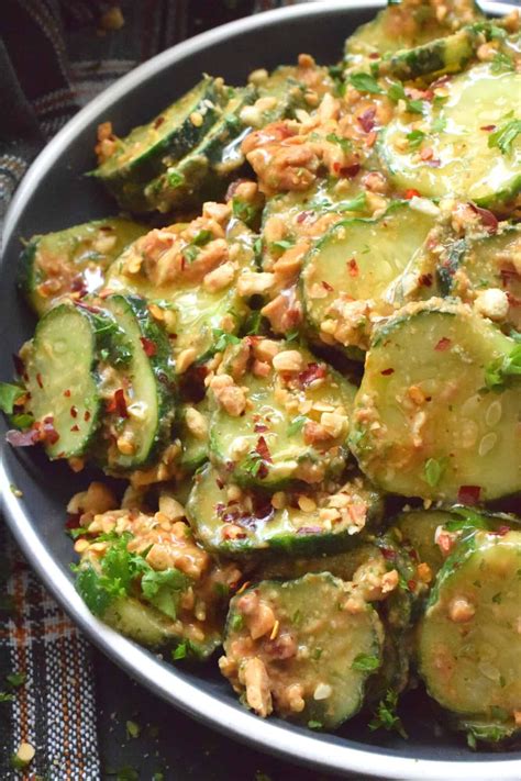 Fresh cucumbers are sliced and tossed in a quick and easy homemade ...