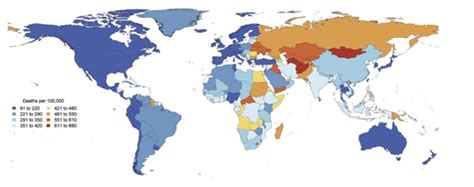 Global prevalence and distribution of cardiovascular diseases