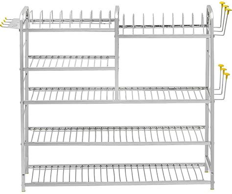 Matric House Dish Drainer Kitchen Rack Steel 5 Layer 30x30 Kitchen rack ...