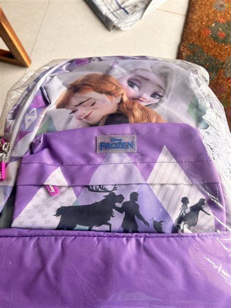 Buy Disney Kids School Bag Soft Plush Backpacks Cartoon Printed Frozen ...