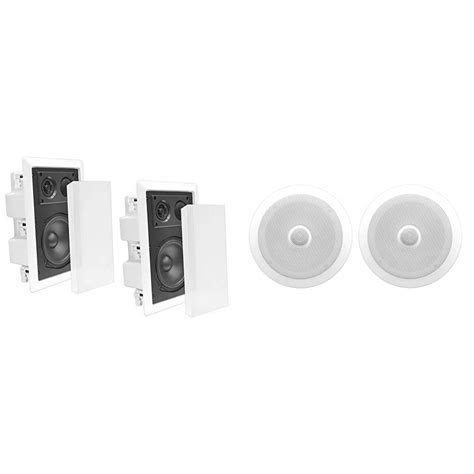Buy Ceiling Wall Mount Enclosed Speaker - 400 Watt Stereo in-Wall/in ...