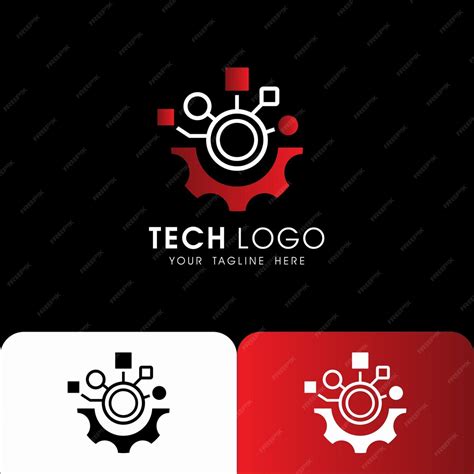 Technology Logo Design Vector Black/Color 的图像结果