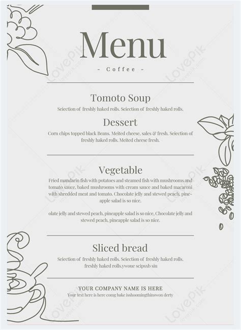 French Restaurant Menu Design 的图像结果