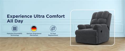The Sleep Company Luxe Motorised Recliner Sofa | Patented SmartGRID ...