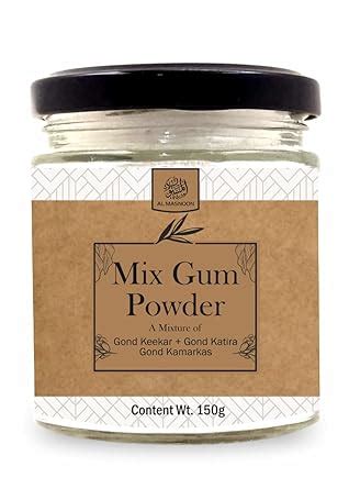 AL MASNOON Mix Gum Powder 150g / Combination of Gondh Katira, Gondh ...