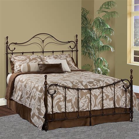 Bennett Antique Bronze King Metal 4-Poster Bed in the Beds department ...