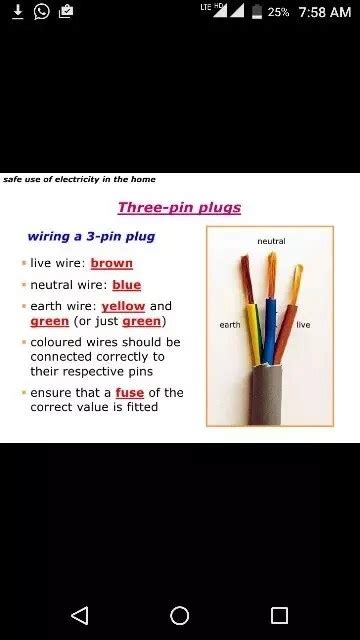 3 Wire Plug Color Code 的图像结果