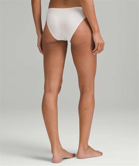 Lululemon Wundermost Ultra-Soft Nulu Mid-Rise Bikini Underwear - Bone ...