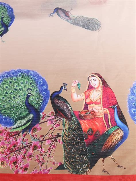 Digital Print Cotton Satin Dupatta Dupatta Bazaar