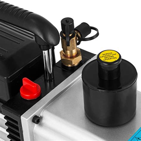 LOVSHARE 12CFM 1HP Vacuum Pump 110V 2 Meter Valve 2 Stage 0.3PA ...