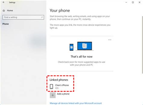 Link iOS Phone to Windows 10 的图像结果