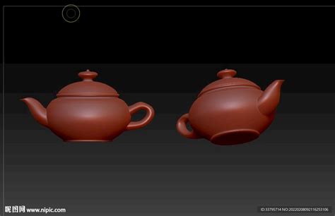 blender 陶瓷茶壶3d模型素材资源免费下载-Blender3D模型库