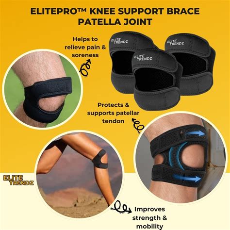 ELITEPRO™ KNEE SUPPORT BRACE PATELLA JOINT – Elite Group India
