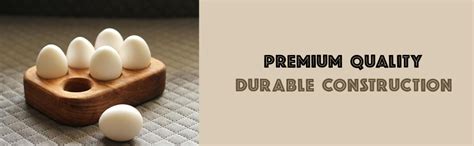 Wood Chop - Solid Wood Egg Tray for 6 Eggs - Food Grade Finish : Amazon ...