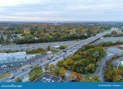 Here is an Aerial View from Air Freeway I-95 Route To NJ Turnpike with ...