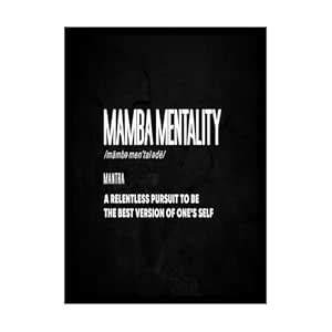 BLINKART Motivational Wall Poster with Frame Mamba Mentality ...