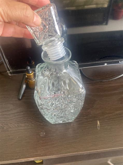 DRAMIQ® European Style Round Crystal Clear Glass Decanter Storage ...