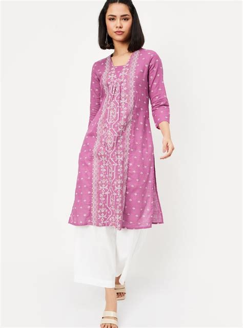 Buy Women Embroidered Straight Kurta Online at just Rs. 599.0 ...