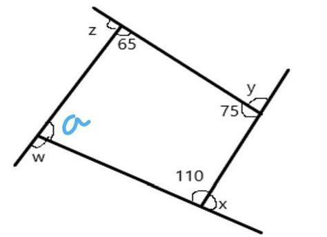 Find w+x+y+z in the given figure - Brainly.in
