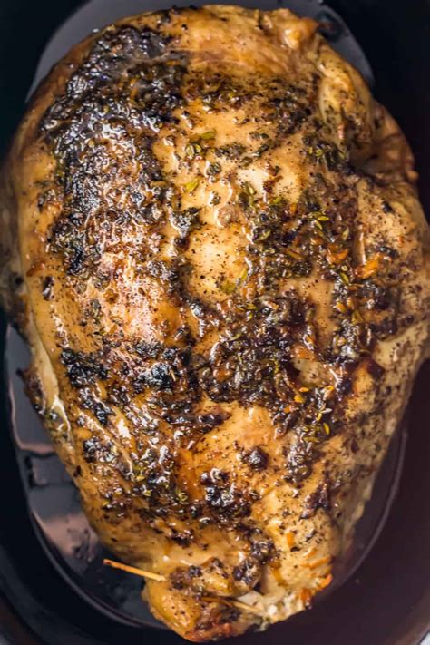 Crockpot Turkey Breast (Slow Cooker Turkey) - The Cookie Rookie®