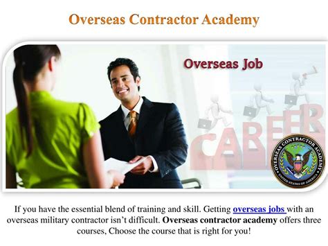 Overseas Contractor Jobs