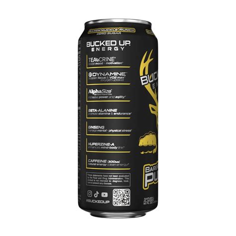 Bucked Up Energy (1 Case / 12 Cans) - Bucked Up