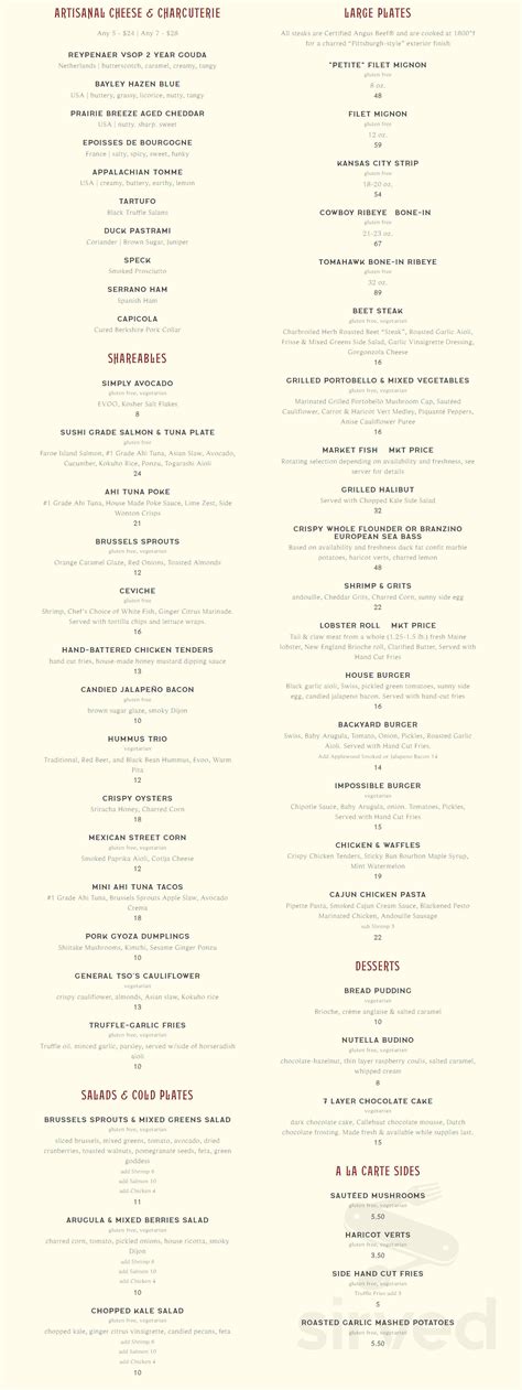 Link & Pin New Bern menu in Charlotte, North Carolina, USA