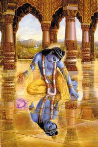 krsna-reflection poster Poster Paper Print - Religious posters in India ...