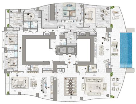 Luxury Floor Plans | Penthouse Apartment Floor Plan | Floor Plans ...