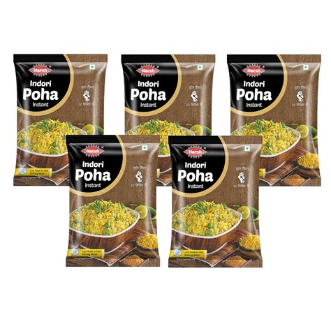 Harsh Indori Poha Instant Mix Authentic Regional Recipe 200 g (Pack of ...