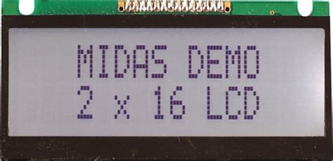 MC21605FA6WE-GPTLW Midas | Midas MC21605FA6WE-GPTLW Alphanumeric LCD ...